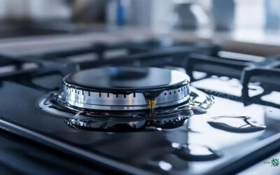 Cooktop com vazamento de óleo