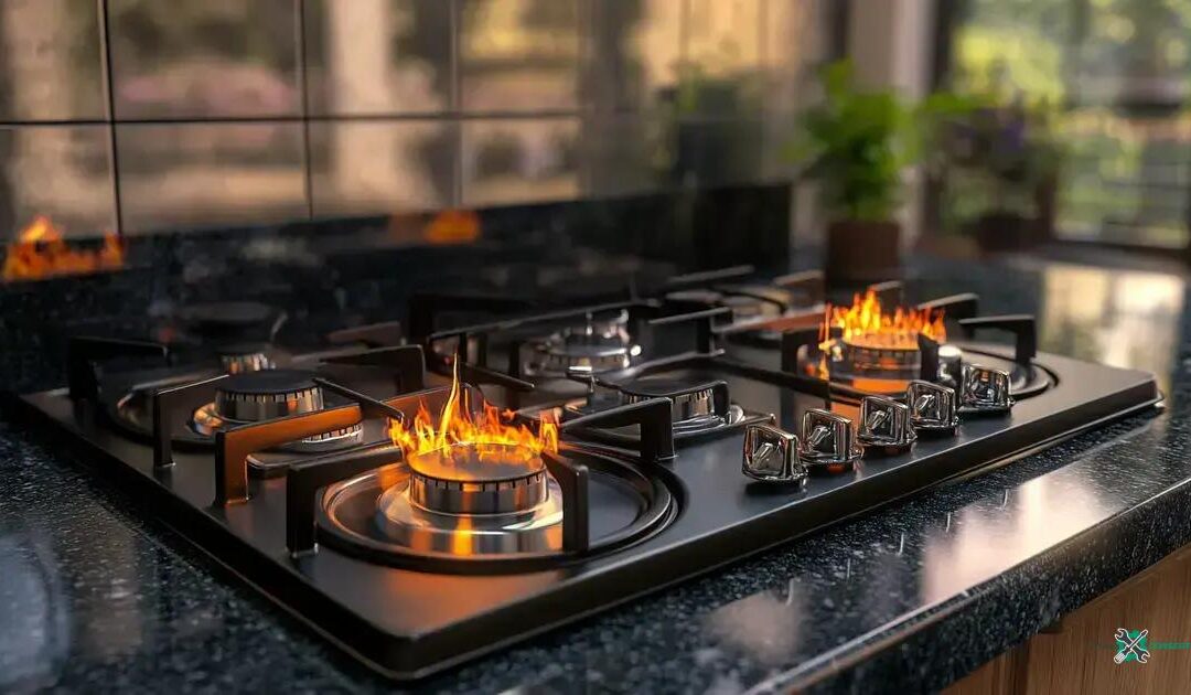 Fogão com chama irregular nos queimadores