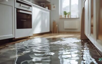 Lava-louça com água acumulada no fundo