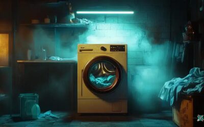 Máquina de lavar com ciclo interrompido