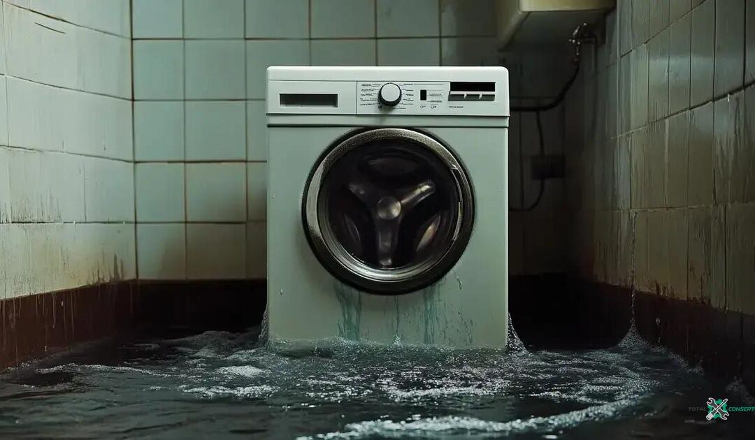 Máquina de lavar com drenagem de água lenta