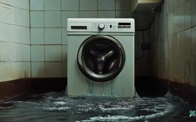 Máquina de lavar com drenagem de água lenta