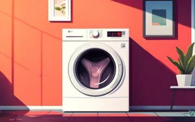 Máquina de lavar com tambor preso